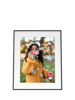 Aura Frames Walden Digital Photo Frame, 15” - view 2, Textured Mat