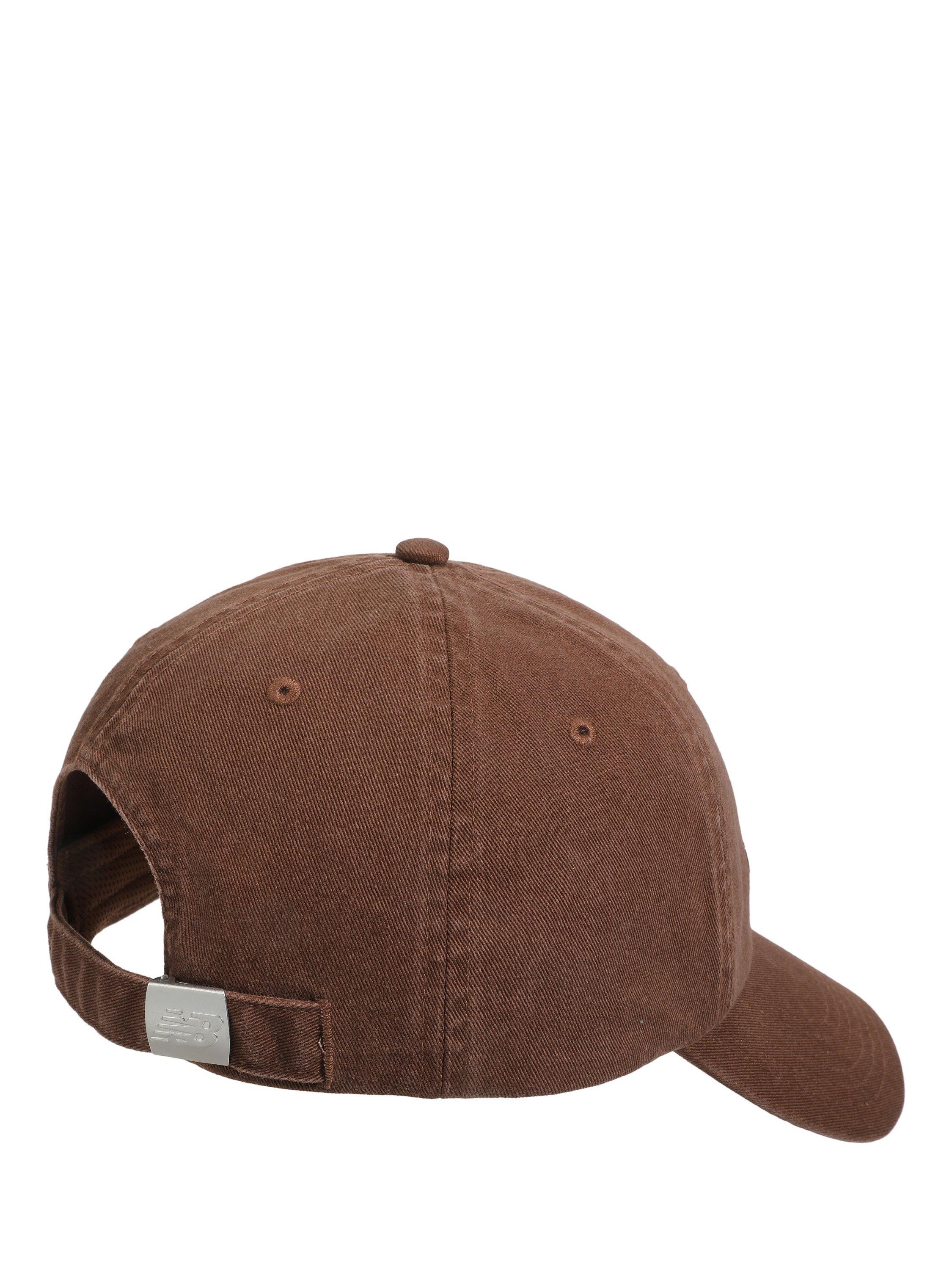 Product image 2 of 3, which shows New Balance Women's 6 Panel Athletic Legacy Hat, Brown