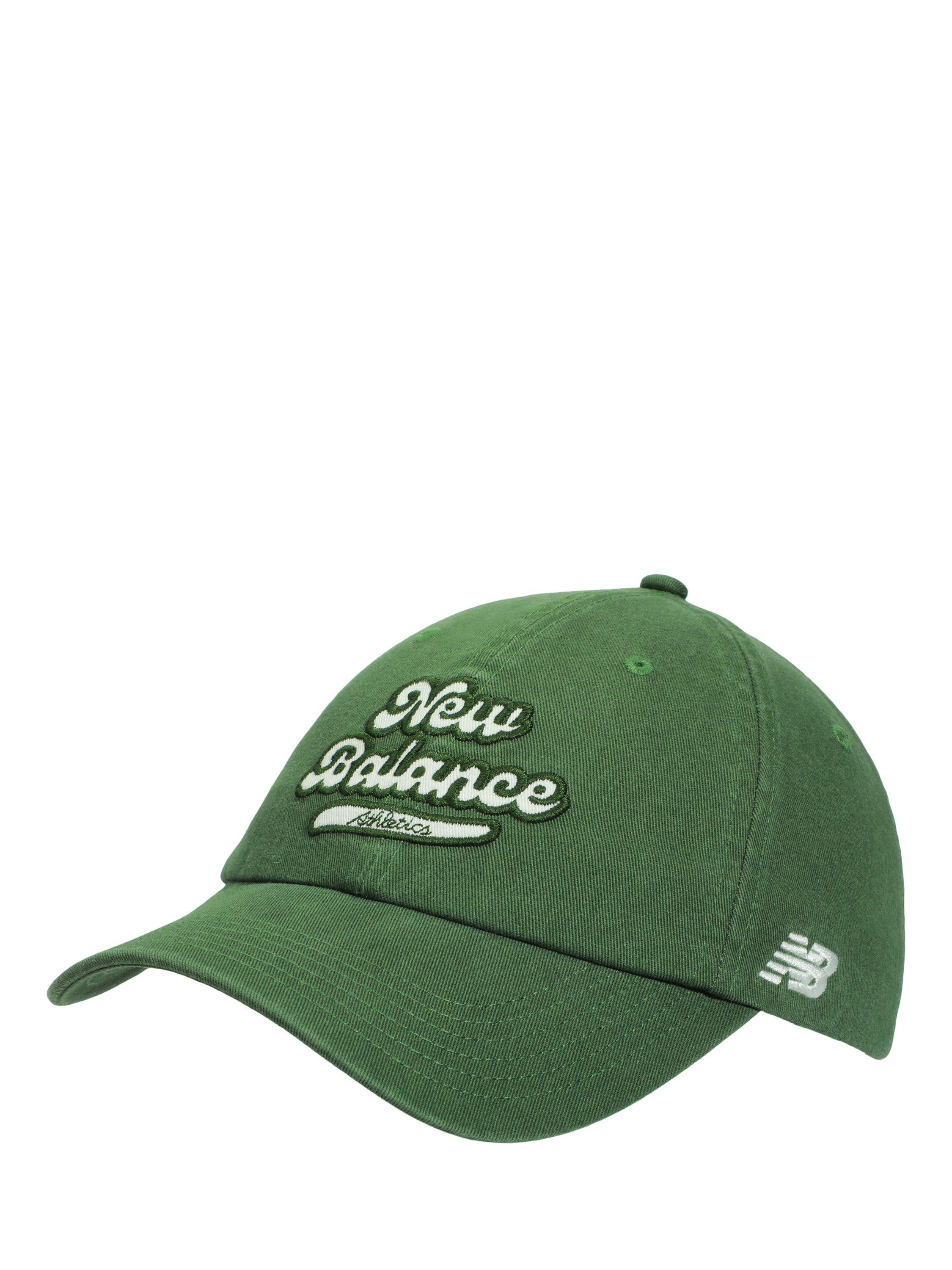 Product image 1 of 3, which shows New Balance Women's 6 Panel Athletic Legacy Hat, Green