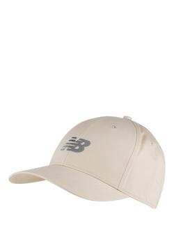 New Balance 6 Panel Structured Cap, Linen, Linen