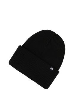 New Balance Fisherman Beanie Hat, Black, Black