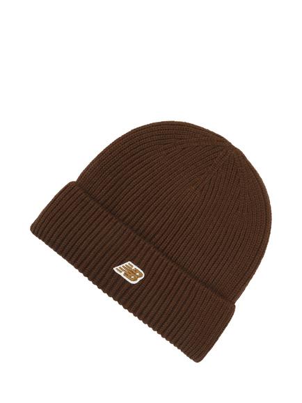 New Balance Watchman Rib Knit Beanie Hat, Rich Oak, Rich Oak