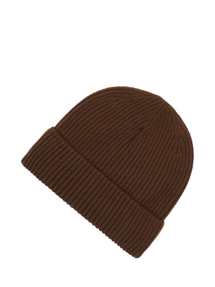 New Balance Watchman Rib Knit Beanie Hat, Rich Oak - view 2, Rich Oak