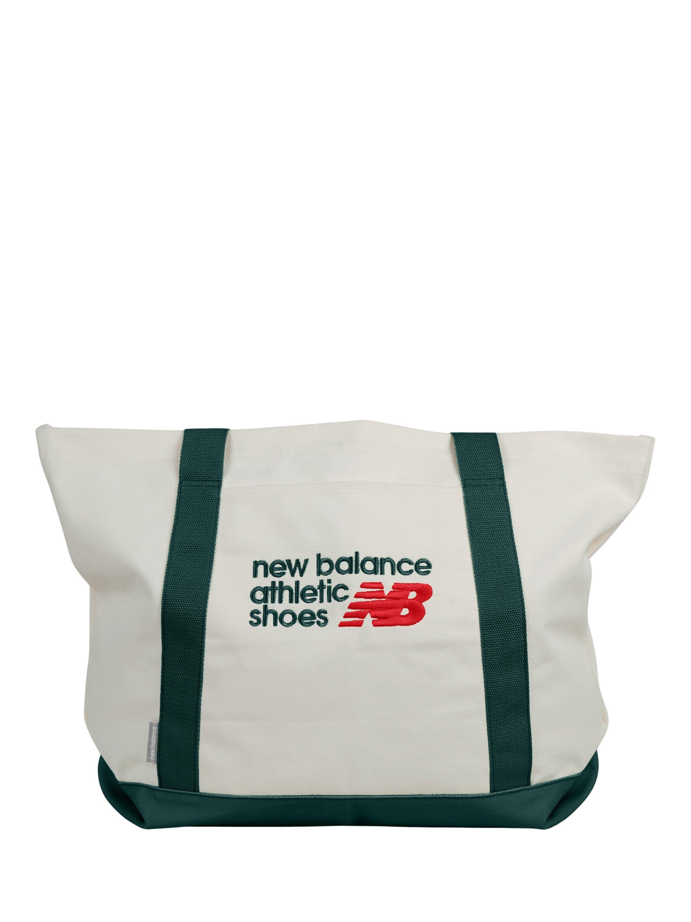 Product image 1 of 4, which shows New Balance Classic Canvas Tote Bag, Nightwatch Green