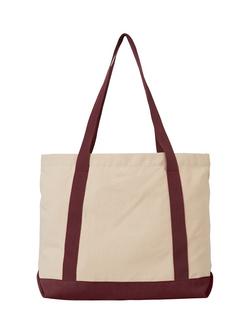 New Balance Classic Canvas Tote Bag - view 2, Monarch Burgundy/Cream