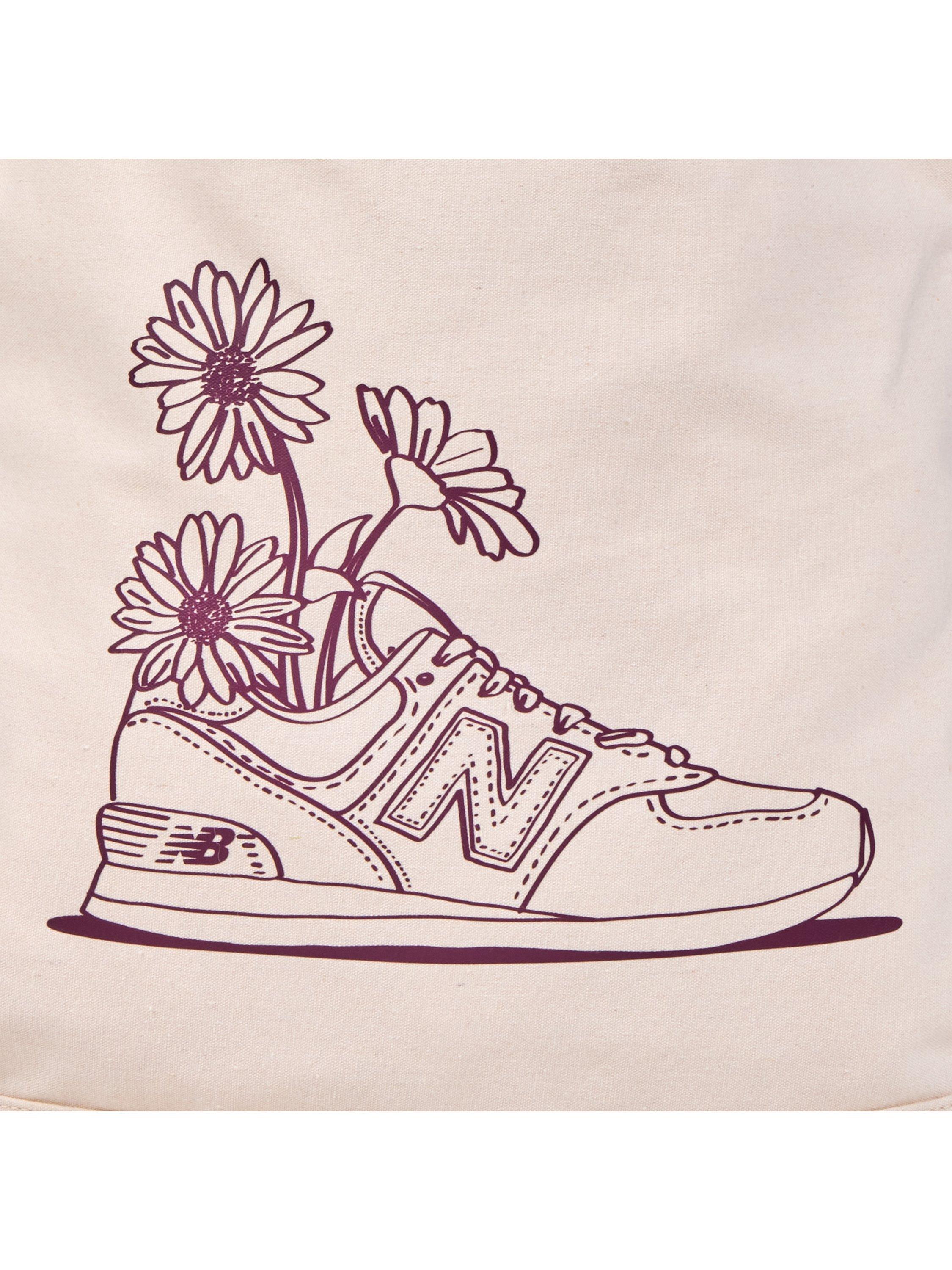 Product image 4 of 4, which shows New Balance Graphic Tote Bag, Faded Plum