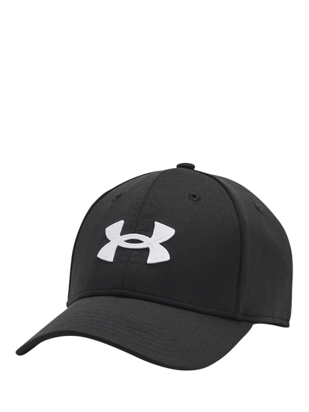 Under Armour Men's Blitzing Low Stretch Cap, Black/White, Black / / White