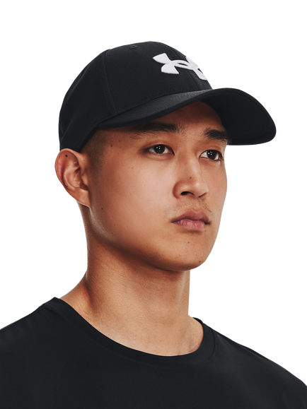 Under Armour Men's Blitzing Low Stretch Cap, Black/White - view 2, Black / / White