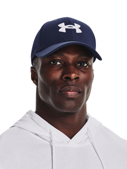 Under Armour Men's Blitzing Low Stretch Baseball Cap, Navy - view 2, Midnight Navy / / W