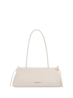 CHARLES & KEITH Hazel Shoulder Bag, Meringue White, Meringue White