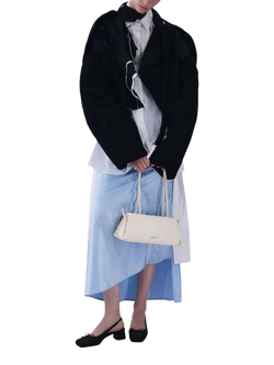 CHARLES & KEITH Hazel Shoulder Bag, Meringue White - view 2, Meringue White