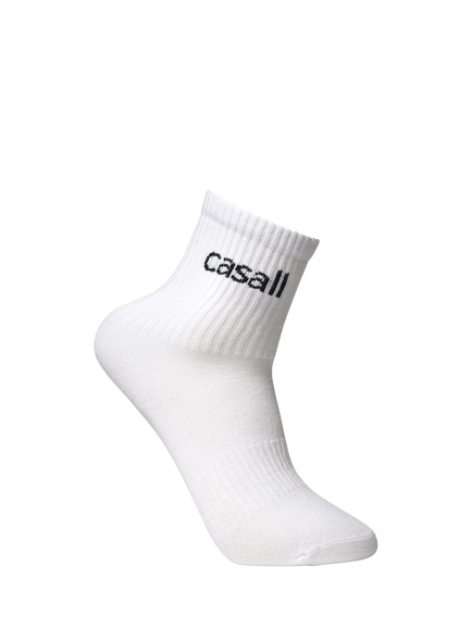 Casall Low Cut Tube Socks, Pack of 2, White, White