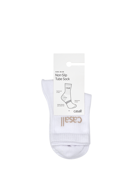 Casall Non Slip Tube Socks, White - view 2, White