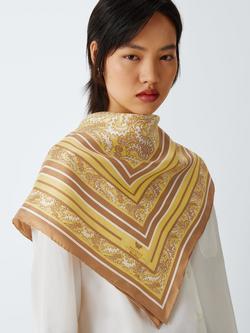 Weekend MaxMara Onesto Abstract Pure Silk Scarf, Green, Green