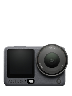 DJI Osmo Action 6 Action Camera, 4K, 38MP, Adventure Combo, Black, Black