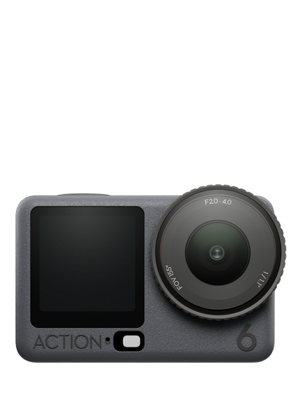 DJI Osmo Action 6 Action Camera, 4K, 38MP, Adventure Combo, Black, Black