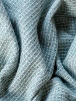 TBCo Fringed Recycled Wool Mix Blanket, Sage - view 2, Sage