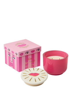 Paddywax Charm Kiss for Luck Smoked Cherry Scented Candle, 226g, Pink