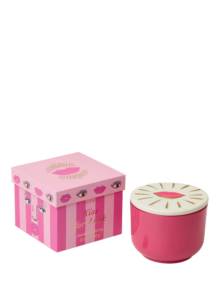 Paddywax Charm Kiss for Luck Smoked Cherry Scented Candle, 226g - view 2, Pink