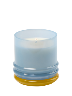Paddywax Stacked Glass Lemon Scented Candle, 655g, Blue