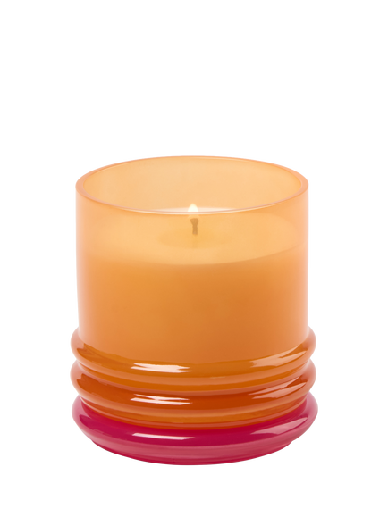 Paddywax Stacked Glass Mango Scented Candle, 655g, Orange