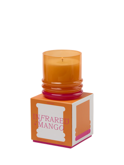 Paddywax Stacked Glass Mango Scented Candle, 655g - view 2, Orange