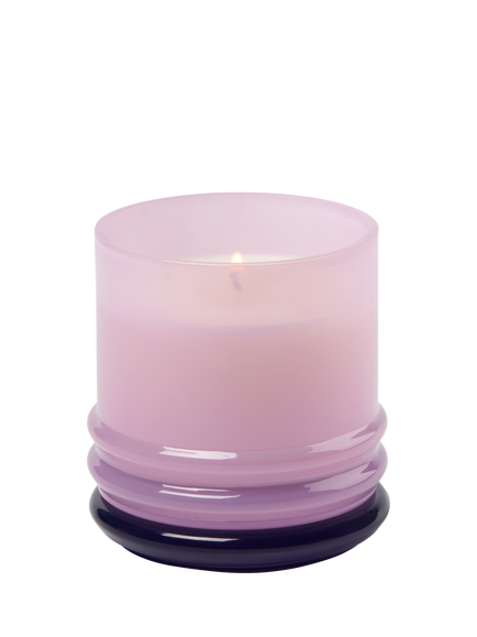 Paddywax Stacked Glass Vanilla Scented Candle, 655g, Purple