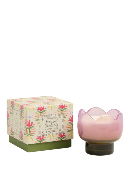 Paddywax Bronzed Gardenia Tulip Scented Candle, 541g, Purple