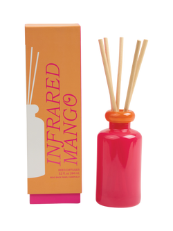 Paddywax Stacked Glass Mango Reed Diffuser, 94ml - view 2, Orange