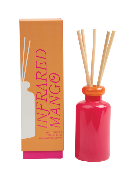 Paddywax Stacked Glass Mango Reed Diffuser, 94ml - view 2, Orange
