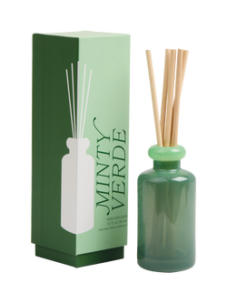Paddywax Stacked Glass Mint Reed Diffuser, 94ml, Green