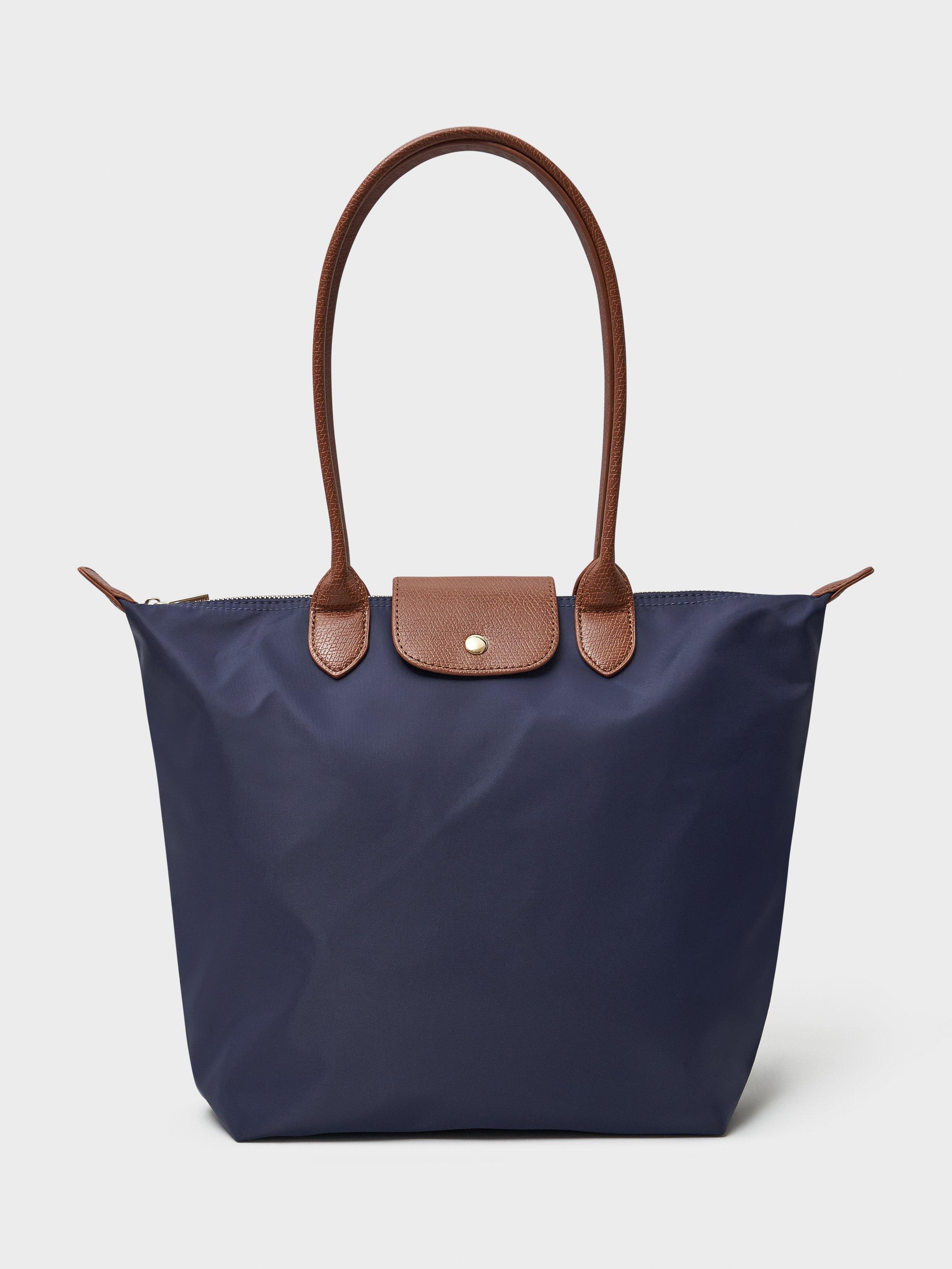 Product image 1 of 3, which shows Crew Clothing Classic Zip Top Tote Bag, Navy Blue