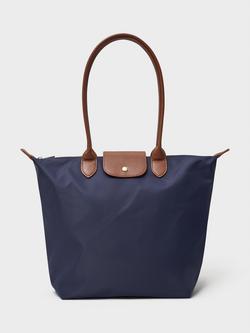 Crew Clothing Classic Zip Top Tote Bag, Navy Blue, Navy Blue