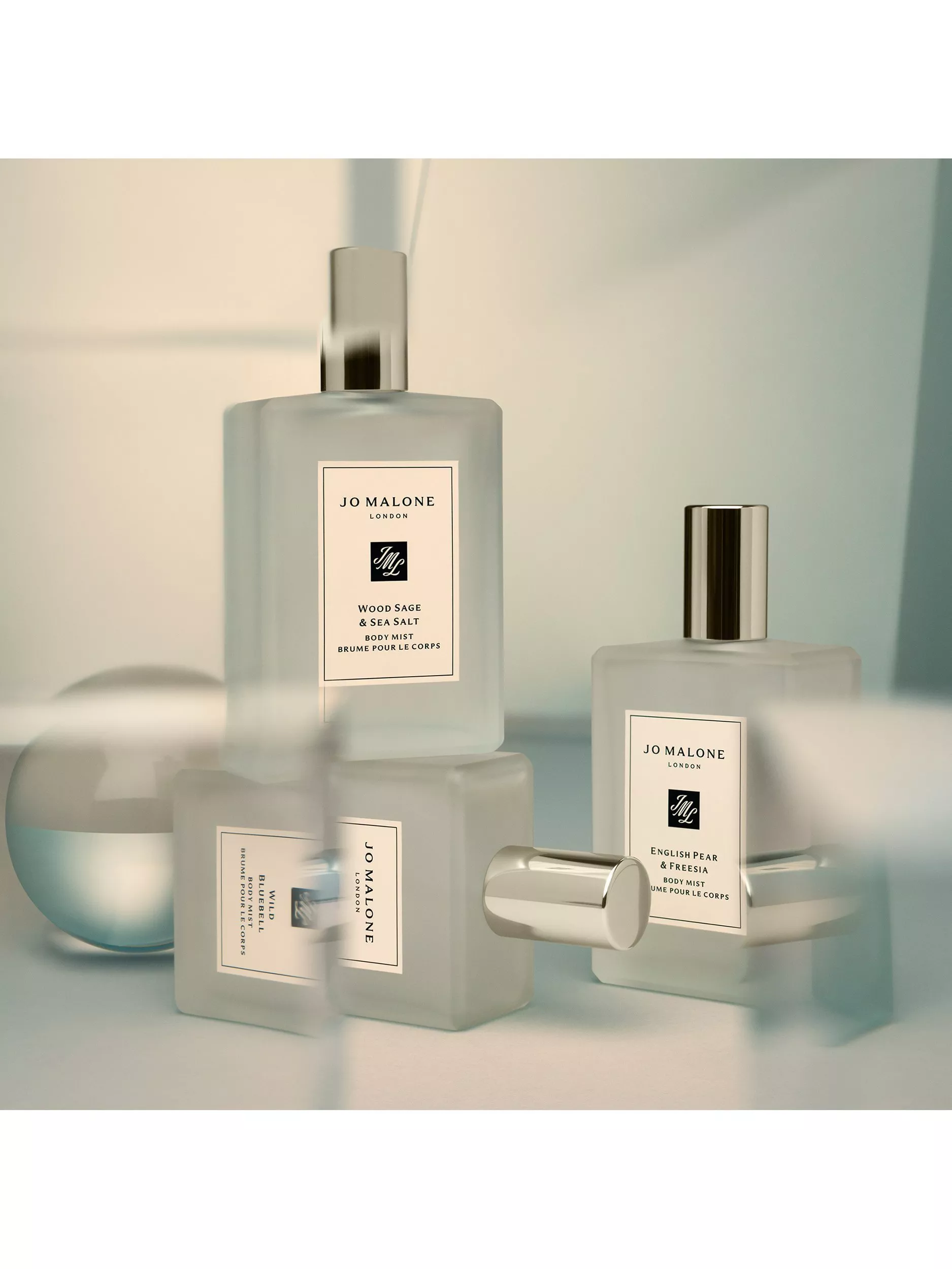Three Jo Malone London fragrance bottles