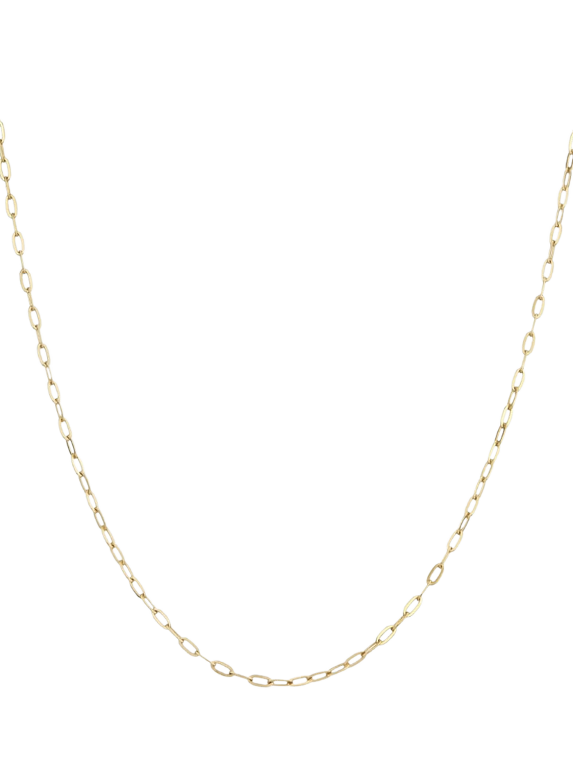 Product image 1 of 3, which shows Dinny Hall Mini Paperclip Necklace, Gold