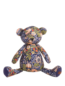 Morris & Co. Strawberry Thief Bear Dog Toy, Multi Multi, Multi