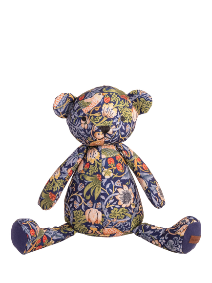 Morris & Co. Strawberry Thief Bear Dog Toy, Multi Multi, Multi