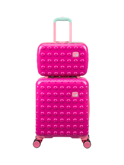 it luggage, Kids' Bobble Bloc 2-Piece Luggage Set, Raspberry Rose