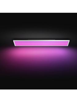 Philips Hue Surimu White & Colour Ambiance Smart LED Semi Flush Ceiling Light Panel - view 2, White