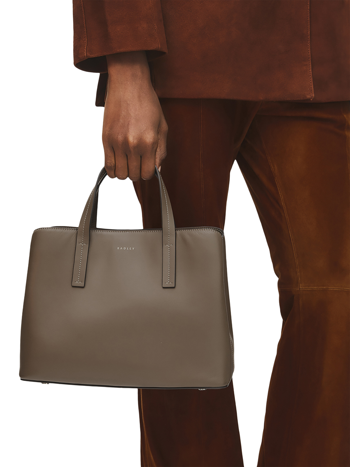 Product image 5 of 6, which shows Radley Dukes Place Leather Grab Bag, Coffee
