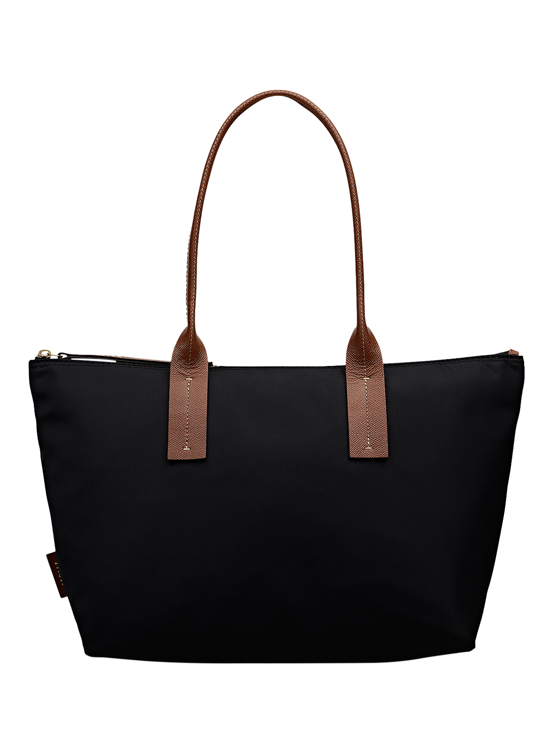 Product image 1 of 4, which shows Radley The Townley Medium Zip-top Grab Bag, Black