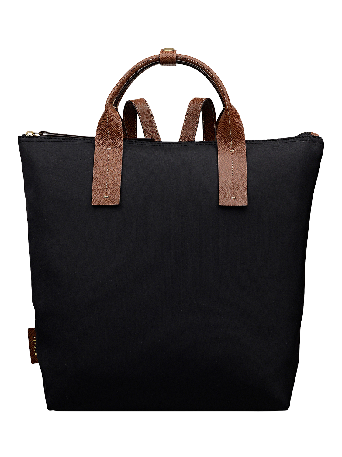 Product image 1 of 5, which shows Radley The Townley Medium Zip-Top Backpack, Black