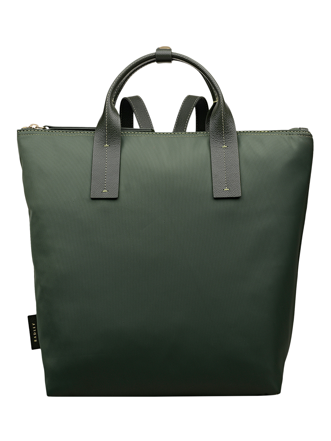 Product image 1 of 5, which shows Radley The Townley Medium Ziptop Backpack, Fern