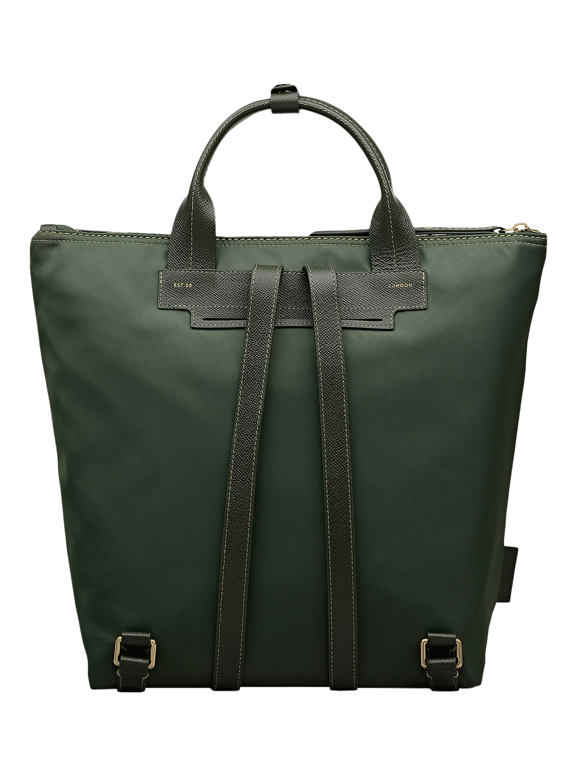 Product image 2 of 5, which shows Radley The Townley Medium Ziptop Backpack, Fern