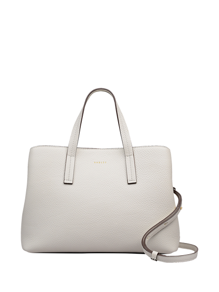 Radley Dukes Place Leather Grab Bag, Chalk