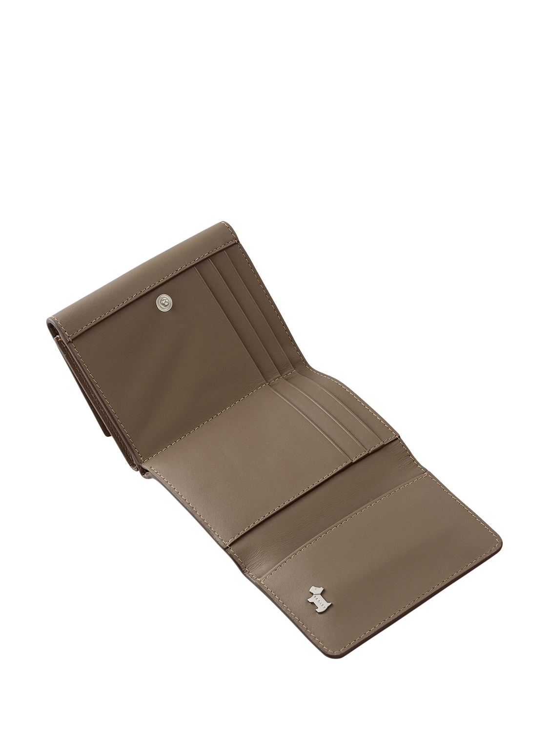 Product image 3 of 4, which shows Radley Pockets Tri Fold Leather Purse, Coffee