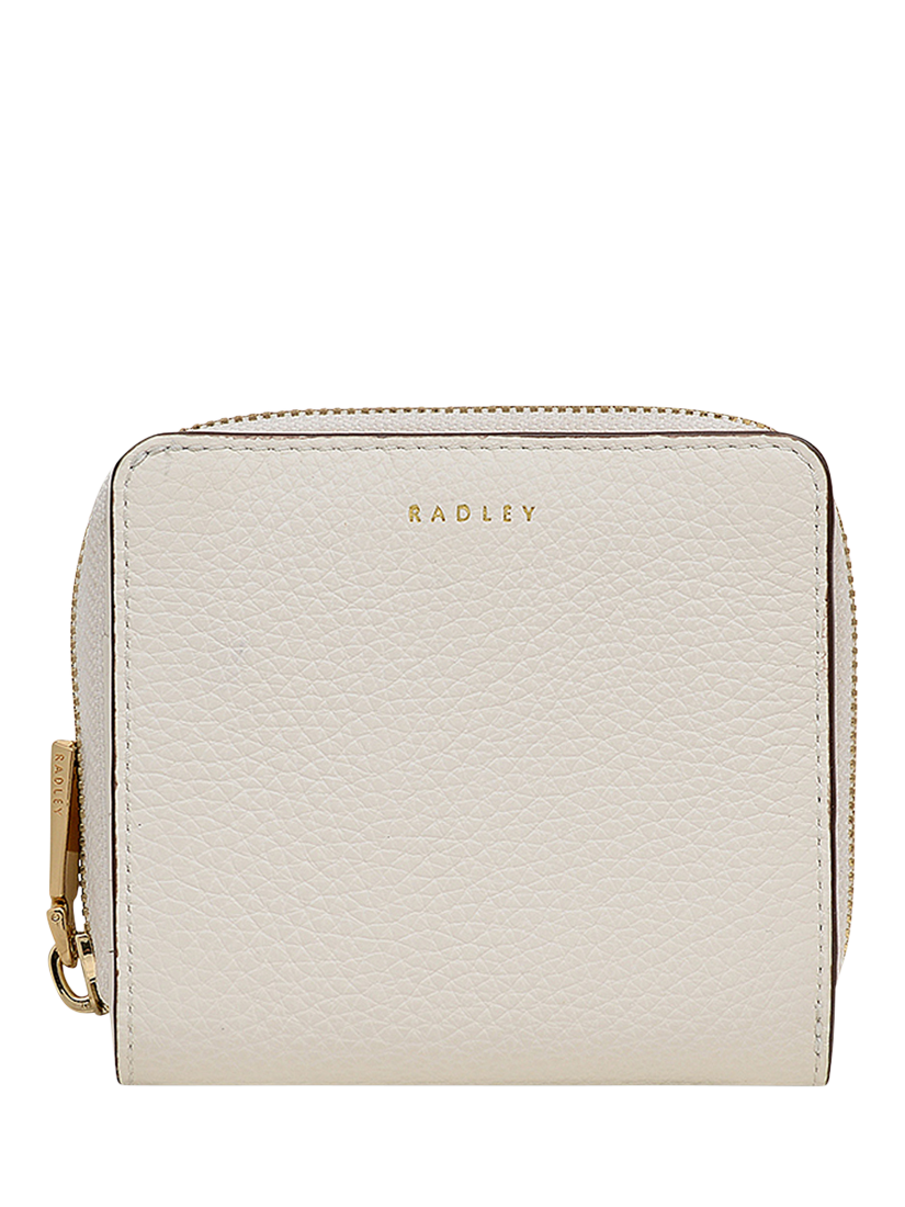 Product image 1 of 4, which shows Radley Dukes Place Medium Leather Purse, Chalk