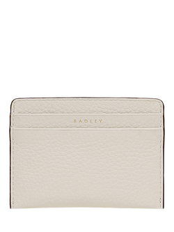 Radley Dukes Place Leather Card Holder, Chalk, Chalk