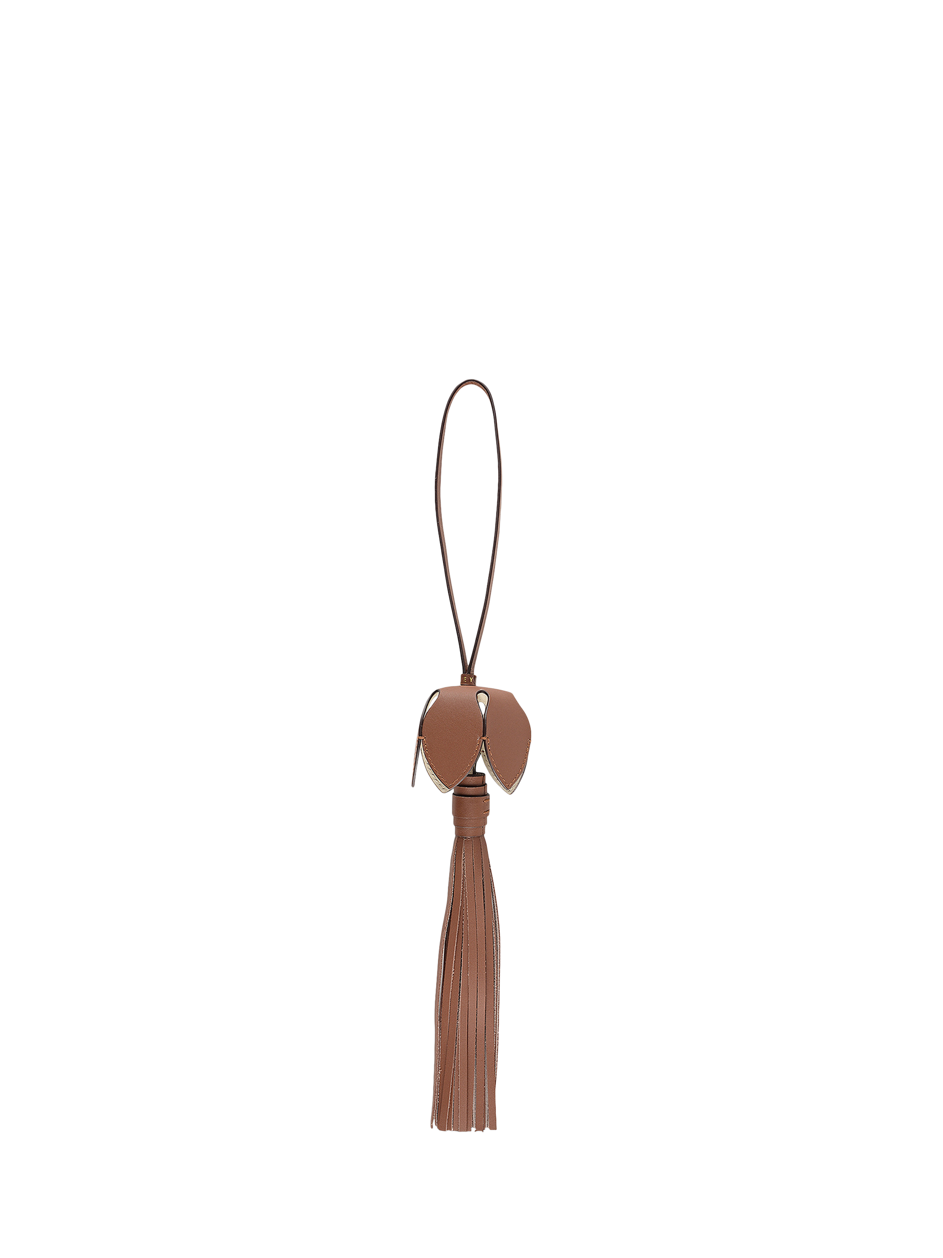 Product image 2 of 3, which shows Radley Flower Lane Bag Charm, Cognac