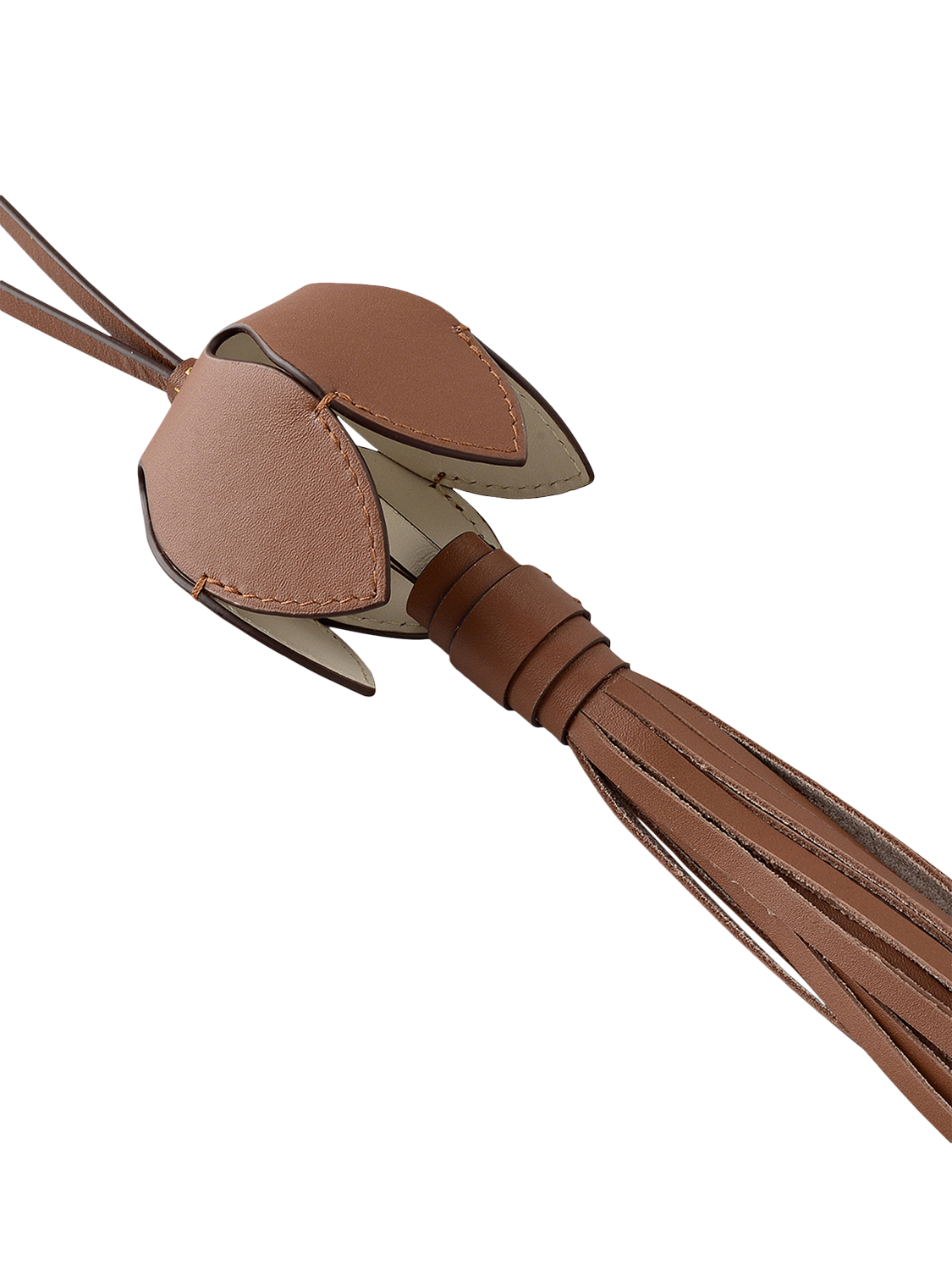 Product image 3 of 3, which shows Radley Flower Lane Bag Charm, Cognac